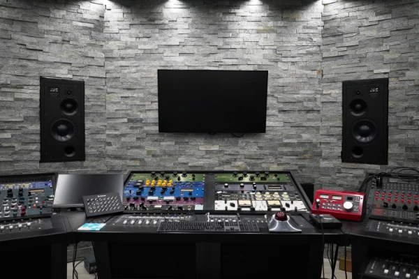 Sala de control y acústica premium en estudio de grabacion Zaragoza